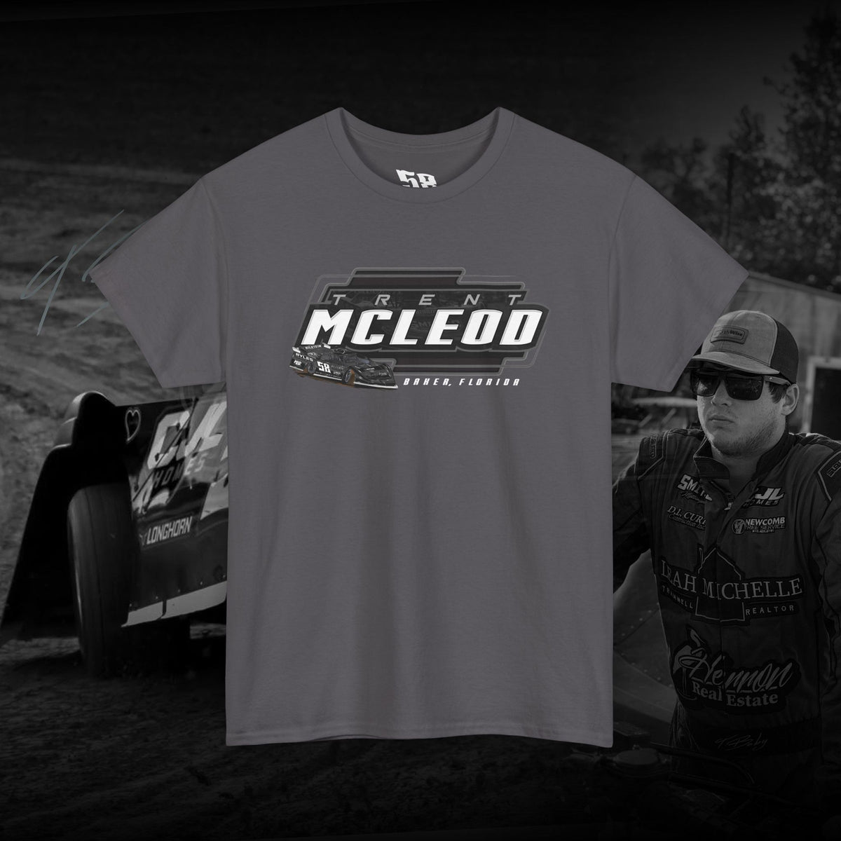 T-Baby  B&W Dirt Late model