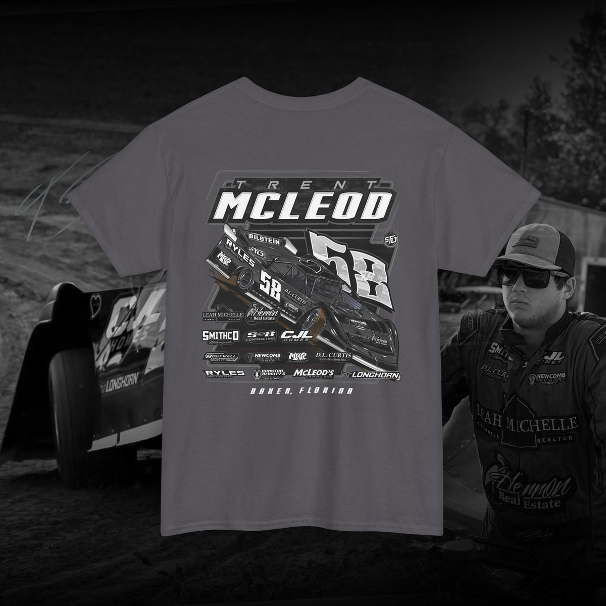 T-Baby  B&W Dirt Late model